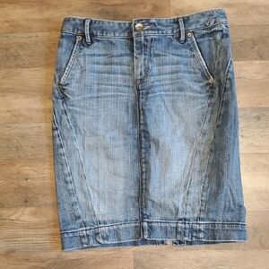 Denim Pencil Skirt